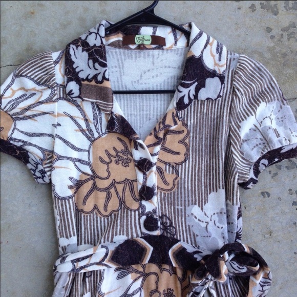 Anthropologie Eva Franco retro floral dress 6 - Picture 2 of 5